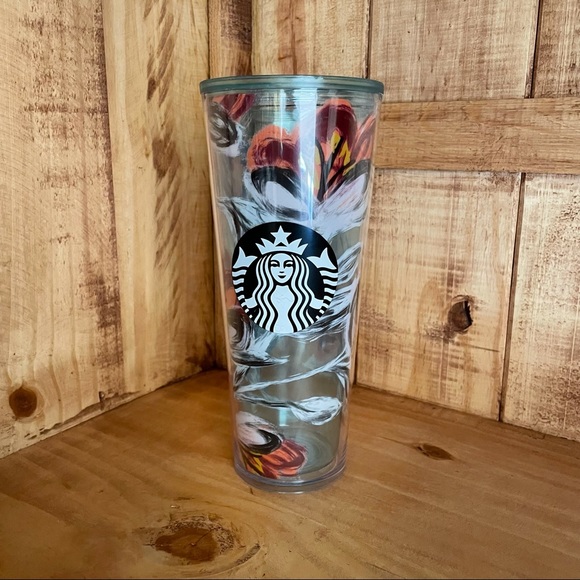 NWT Starbucks Peony Flower Floral Tumbler - Picture 3 of 11